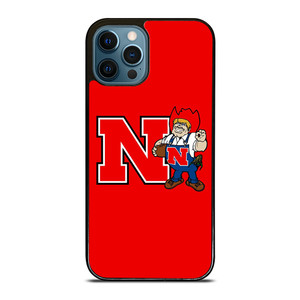 NEBRASKA HUSKERS ICON UNIVERSITY FOOTBALL LOGO iPhone 12 Pro Max Case Cover