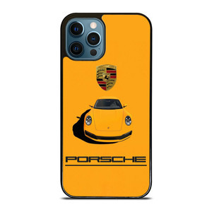 PORSCHE CAR LOGO YELLOW iPhone 12 Pro Max Case Cover PORSCHE CAR LOGO YELLOW iPhone 12 Pro Max Case Cover