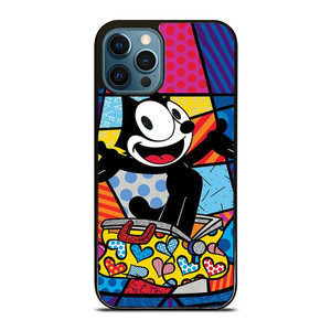 ROMERO BRITTO FELIX THE CAT ART iPhone 12 Pro Max Case Cover