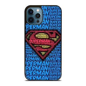 SUPERMAN TYPOGRAPHY LOGO iPhone 12 Pro Max Case Cover