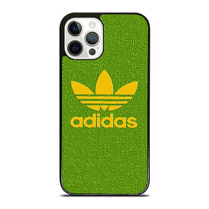 ADIDAS LOGO YELLOW GREEN iPhone 12 Pro Case Cover