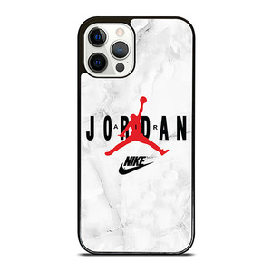 AIR JORDAN NIKE SHOES LOGO MARBLE iPhone 12 Pro Case Cover