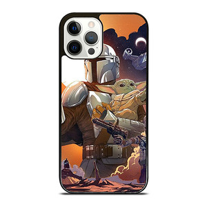 BABY YODA AND MANDALORIAN STAR WARS iPhone 12 Pro Case Cover