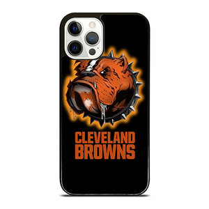 CLEVELAND BROWNS FOOTBALL LOGO DAWG POUND MASCOT iPhone 12 Pro Case Cover CLEVELAND BROWNS FOOTBALL LOGO DAWG POUND MASCOT iPhone 12 Pro Case Cover