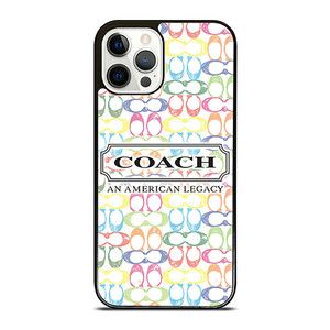 COACH NEW YORK LOGO AMERICAN LEGACY COLORFUL PATTERN iPhone 12 Pro Case Cover