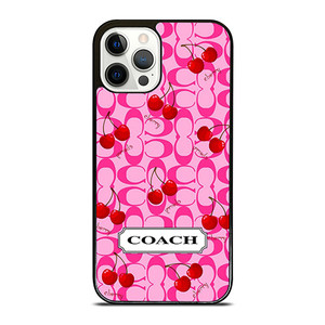 COACH NEW YORK LOGO CHERRY iPhone 12 Pro Case Cover