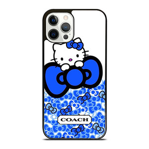 COACH NEW YORK LOGO HELLO KITTY BLUE TIE BOW iPhone 12 Pro Case Cover COACH NEW YORK LOGO HELLO KITTY BLUE TIE BOW iPhone 12 Pro Case Cover