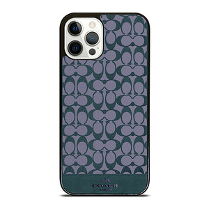 COACH NEW YORK LOGO PATTERN GREEN EMBLEM iPhone 12 Pro Case Cover