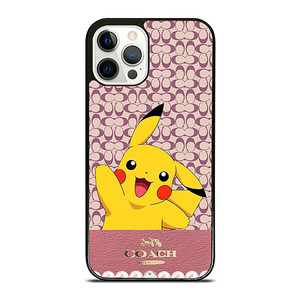 COACH NEW YORK LOGO PINK X PIKACHU POKEMON iPhone 12 Pro Case Cover COACH NEW YORK LOGO PINK X PIKACHU POKEMON iPhone 12 Pro Case Cover