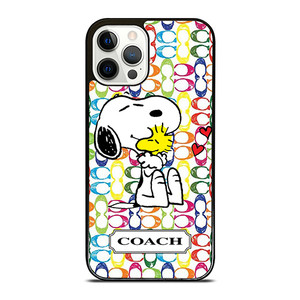 COACH NEW YORK LOGO SNOOPY THE PEANUTS iPhone 12 Pro Case Cover