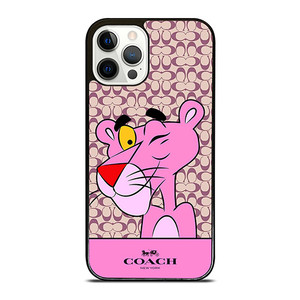 COACH NEW YORK LOGO X PINK PANTHER iPhone 12 Pro Case Cover COACH NEW YORK LOGO X PINK PANTHER iPhone 12 Pro Case Cover