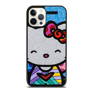 HELLO KITTY ROMERO BRITTO ART iPhone 12 Pro Case Cover HELLO KITTY ROMERO BRITTO ART iPhone 12 Pro Case Cover