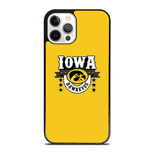 IOWA HAWKEYES LOGO UNIVERSITY BASKETBALL TEAM iPhone 12 Pro Case Cover