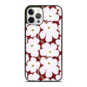 MARIMEKO HERITAGE WHITE RED FLOWER iPhone 12 Pro Case Cover