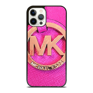 MICHAEL KORS MK LOGO PINK GOLD EMBLEM iPhone 12 Pro Case Cover