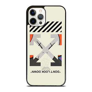 OFF WHITE KAWS LOGO DONT LOOK DOWN iPhone 12 Pro Case Cover