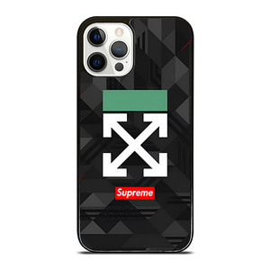 OFF WHITE LOGO SUPREME ICON iPhone 12 Pro Case Cover