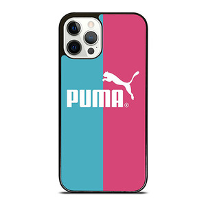 PUMA LOGO BLUE PINK ICON iPhone 12 Pro Case Cover PUMA LOGO BLUE PINK ICON iPhone 12 Pro Case Cover