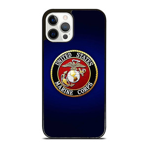 UNITED STATES US MARINE CORPS LOGO BLUE iPhone 12 Pro Case Cover