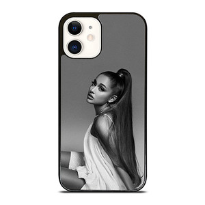 ARIANA GRANDE BLACK AND WHITE iPhone 12 Case Cover ARIANA GRANDE BLACK AND WHITE iPhone 12 Case Cover