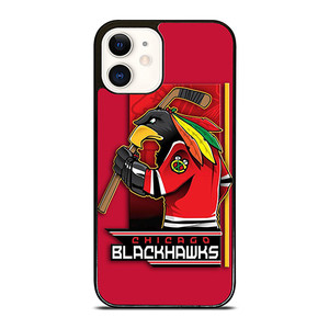 CHICAGO BLACKHAWKS HOCKEY TEAM LOGO MASCOT iPhone 12 Case Cover