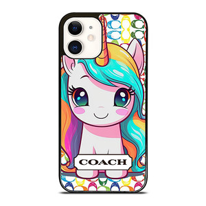 COACH NEW YORK LOGO PRETTY UNICORN iPhone 12 Case Cover COACH NEW YORK LOGO PRETTY UNICORN iPhone 12 Case Cover