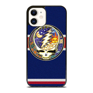 GRATEFUL DEAD BAND SKULL LOGO MOON AND SUN iPhone 12 Case Cover