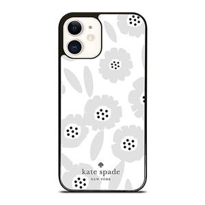 KATE SPADE NEW YORK LOGO WHITE FLOWER iPhone 12 Case Cover KATE SPADE NEW YORK LOGO WHITE FLOWER iPhone 12 Case Cover