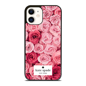 KATE SPADE NEW YORK ROSE PINK RED iPhone 12 Case Cover KATE SPADE NEW YORK ROSE PINK RED iPhone 12 Case Cover
