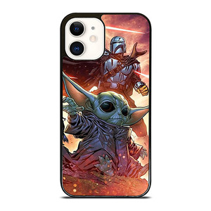 MANDALORIAN AND BABY YODA STAR WARS iPhone 12 Case Cover