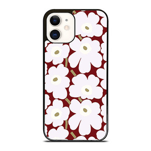 MARIMEKO HERITAGE WHITE RED FLOWER iPhone 12 Case Cover