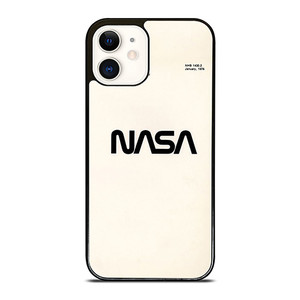 NASA LOGO WHITEI CON iPhone 12 Case Cover