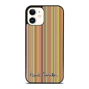 PAUL SMITH LOGO SIGNATURE PATTERN iPhone 12 Case Cover PAUL SMITH LOGO SIGNATURE PATTERN iPhone 12 Case Cover