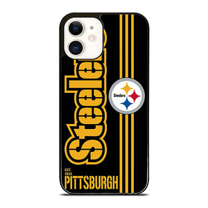 PITTSBURGH STEELERS FOOTBALL TEAM LOGO EST 1933 iPhone 12 Case Cover PITTSBURGH STEELERS FOOTBALL TEAM LOGO EST 1933 iPhone 12 Case Cover