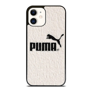 PUMA LOGO BLACK WHITE ICON iPhone 12 Case Cover