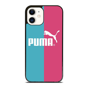 PUMA LOGO BLUE PINK ICON iPhone 12 Case Cover PUMA LOGO BLUE PINK ICON iPhone 12 Case Cover