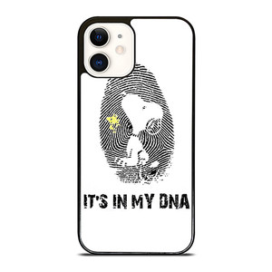 SNOOPY THE PEANUTS FINGER PRINT MY DNA iPhone 12 Case Cover