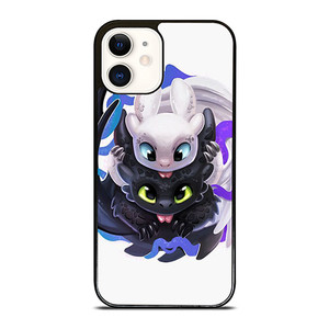 TOOTHLESS AND LIGHTFURY HOW TO TRAIN YOUR DRAGON iPhone 12 Case Cover TOOTHLESS AND LIGHTFURY HOW TO TRAIN YOUR DRAGON iPhone 12 Case Cover