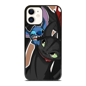 TOOTHLESS AND STITCH PLAY iPhone 12 Case Cover TOOTHLESS AND STITCH PLAY iPhone 12 Case Cover