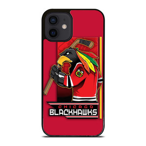 CHICAGO BLACKHAWKS HOCKEY TEAM LOGO MASCOT iPhone 12 Mini Case Cover