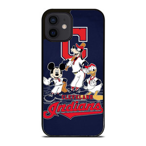 CLEVELAND INDIANS BASEBALL DISNEY MICKEY DONALD GOOFY iPhone 12 Mini Case Cover