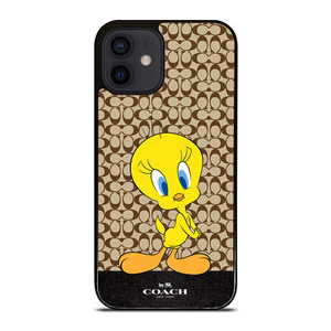 COACH NEW YORK LOGO TWEETY BIRD iPhone 12 Mini Case Cover