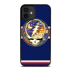 GRATEFUL DEAD BAND SKULL LOGO MOON AND SUN iPhone 12 Mini Case Cover GRATEFUL DEAD BAND SKULL LOGO MOON AND SUN iPhone 12 Mini Case Cover