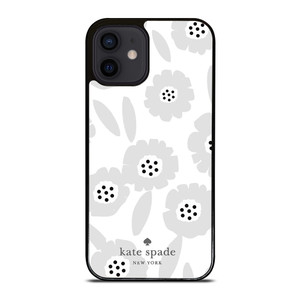 KATE SPADE NEW YORK LOGO WHITE FLOWER iPhone 12 Mini Case Cover