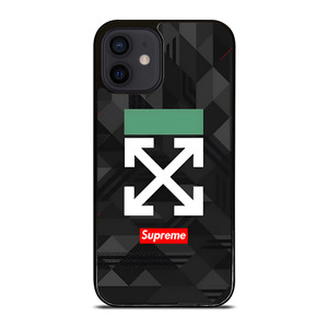 OFF WHITE LOGO SUPREME ICON iPhone 12 Mini Case Cover