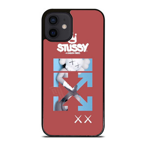 OFF WHITE STUSSY KAWS LOGO iPhone 12 Mini Case Cover