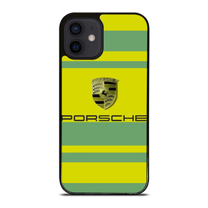 PORSCHE CAR LOGO YELLOW GREEN ICON iPhone 12 Mini Case Cover