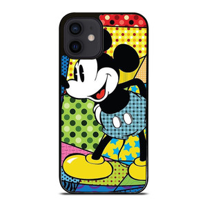 ROMERO BRITTO MICKEY MOUSE ART iPhone 12 Mini Case Cover