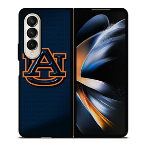 AUBRUN TIGERS FOOTBALL UNIVERSITY TEAM LOGO BLUE Samsung Galaxy Z Fold 4 Case Cover
