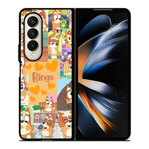 BLUEY BINGO CARTOON SERIES Samsung Galaxy Z Fold 4 Case Cover BLUEY BINGO CARTOON SERIES Samsung Galaxy Z Fold 4 Case Cover